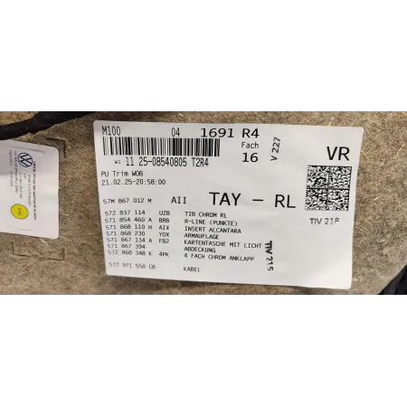 VW TAYRON BOCZEK DRZWI PRAWY PRZÓD R-LINE 57M867010M 571854460A