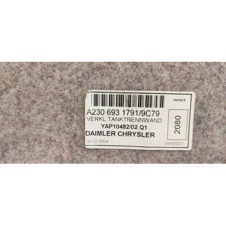 MERCEDES SL R230 WYKŁADZINA PODŁOGA BAGAŻNIKA A2306931791