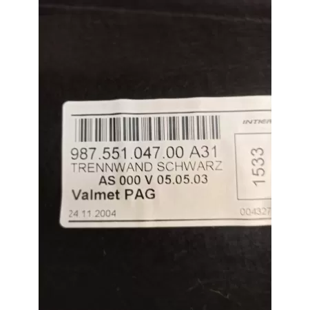 PORSCHE 987 BOCZEK BAGAŻNIKA TYŁ 98755104700