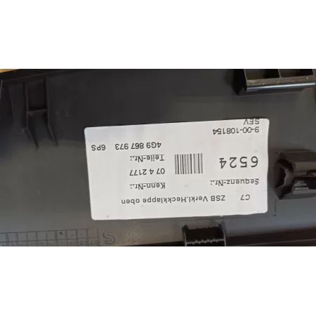 AUDI A6 C7 TAPICERKA KLAPY BAGAŻNIKA 4G9867973