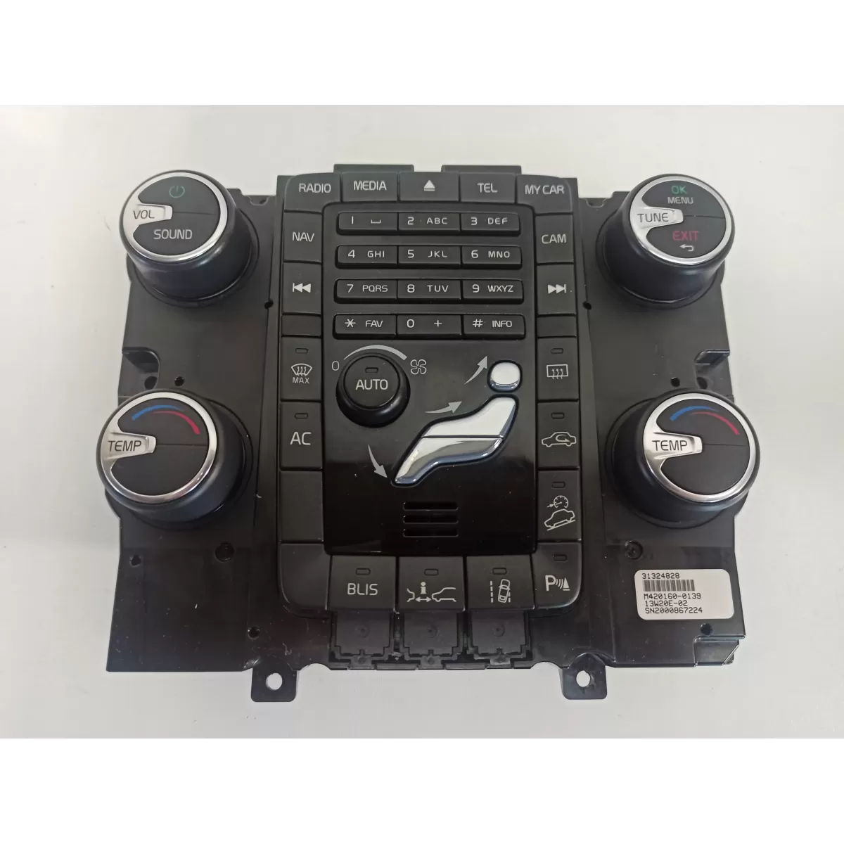 PANEL STEROWNIA NAWIEWU RADIO VOLVO 31324828 blis