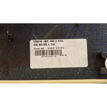AUDI A6 C7 OSŁONA ZAŚLEPKA TUNELU LEWA 4G0863305A