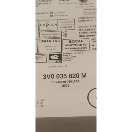 SKODA KAROQ CZYTNIK NAWIGACA 3V0035820M