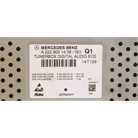 MERCEDES W205 RADIO A2229001408