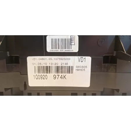 VW EOS LICZNIK ZEGARY MPH/KMH ANGLIK 1Q0920974K