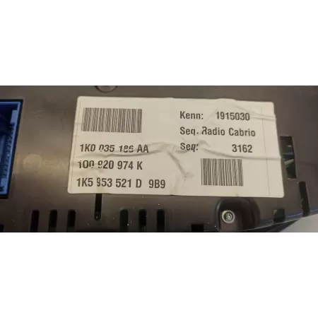 VW EOS LICZNIK ZEGARY MPH/KMH ANGLIK 1Q0920974K