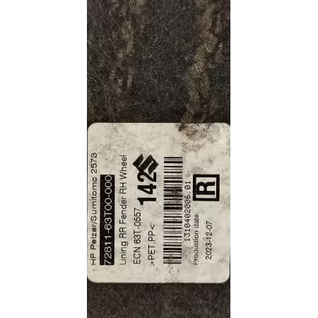 SUZUKI S-CROSS SX-4 NADKOLE PRAWY TYŁ 72811-63T00