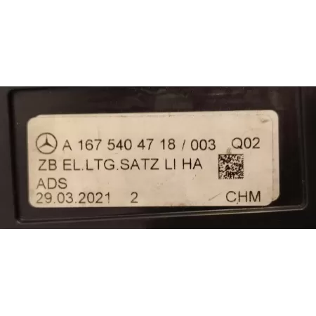 MERCEDES GLE53 W167 WIĄZKA CZUJNIK ABS LEWY TYŁ A1675404718