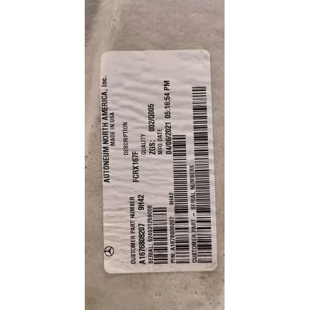 MERCEDES GLE53 W167 DYWAN WYKŁADZINA PODŁOGA BAGAŻNIKA A1676808207