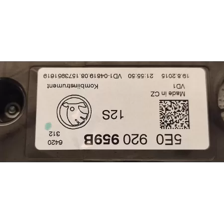 SKODA OCTAVIA III LICZNIK ZEGARY MPH/KM ANGLIK RHD 5E0920959B