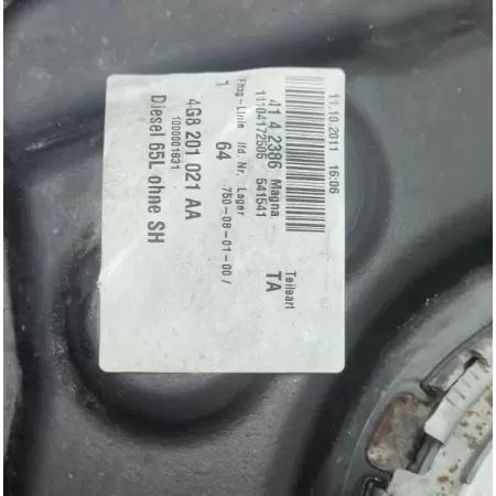 AUDI A7 4G ZBIORNIK BAK PALIWA POMPA 3.0 4G8201021AA