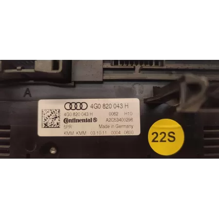AUDI A7 4G PANEL KLIMATYZACJI 4G0820043H AUDI A7 4G PANEL KLIMATYZACJI 4G0820043H