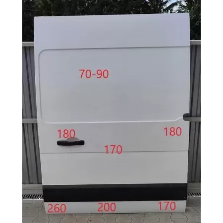 NISSAN NV400 RENAULT MASTER III DRZWI PRZESUWNE LEWE Z09 - ICE WHITE