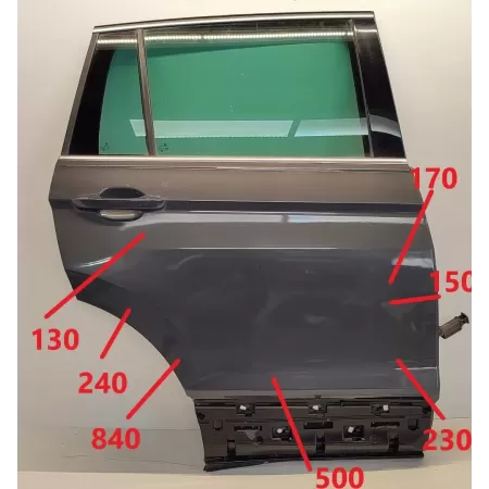 VW TIGUAN II DRZWI PRAWY TYŁ 5NA833056J