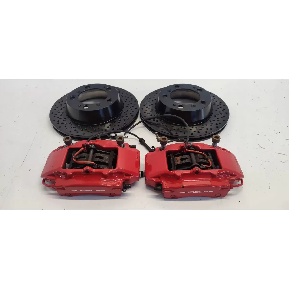 PORSCHE CAYMAN S 987 ZACISKI HAMULCOWE TARCZE TYŁ KOMPLET 99635142511