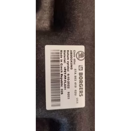 SKODA KAROQ PODŁOGA POD KANAPĘ 57A863419