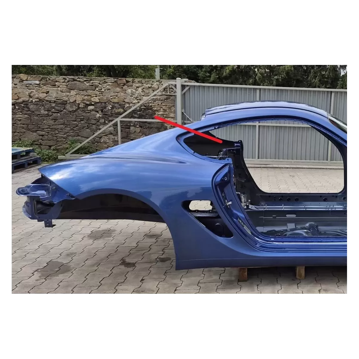 PORSCHE CAYMAN S 987 ĆWIARTKA BŁOTNIK PRAWYTYŁ PRÓG